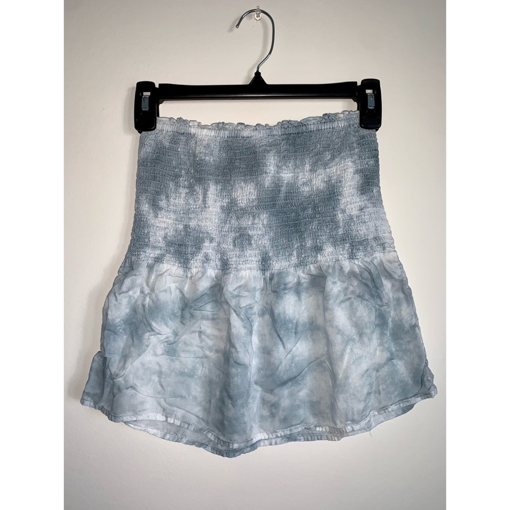 Blue and White Earthbound Tube Top